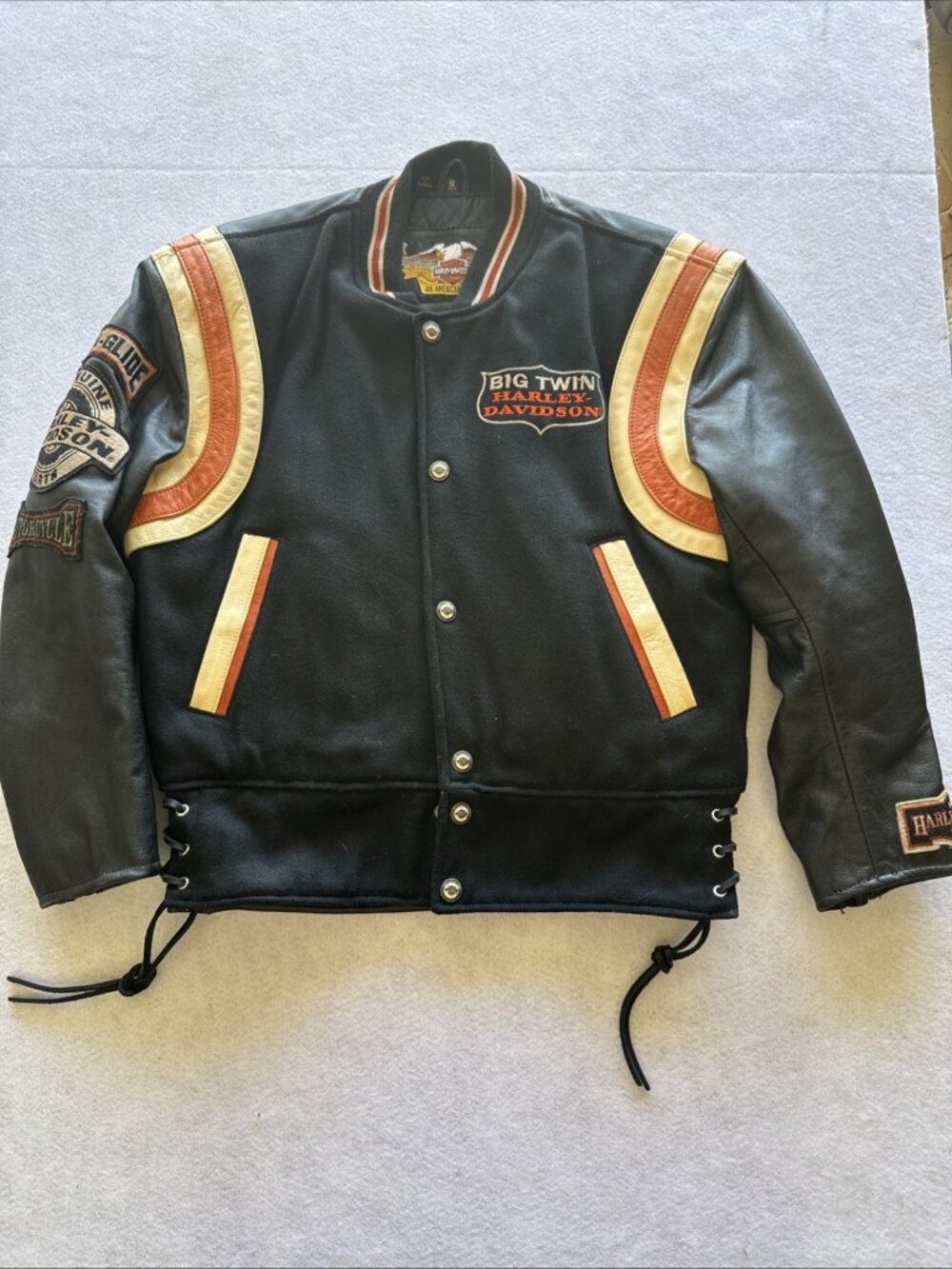 Harley-Davidson Vintage 90s Leather Riding Jacket